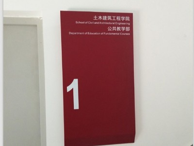 校園標識系統(tǒng)設(shè)計分類清單